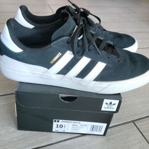 Adidas Busenitz Core Black Suede Skateboarding Shoes
